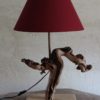 Lampe bois, en cep de vigne recyclé Made in France